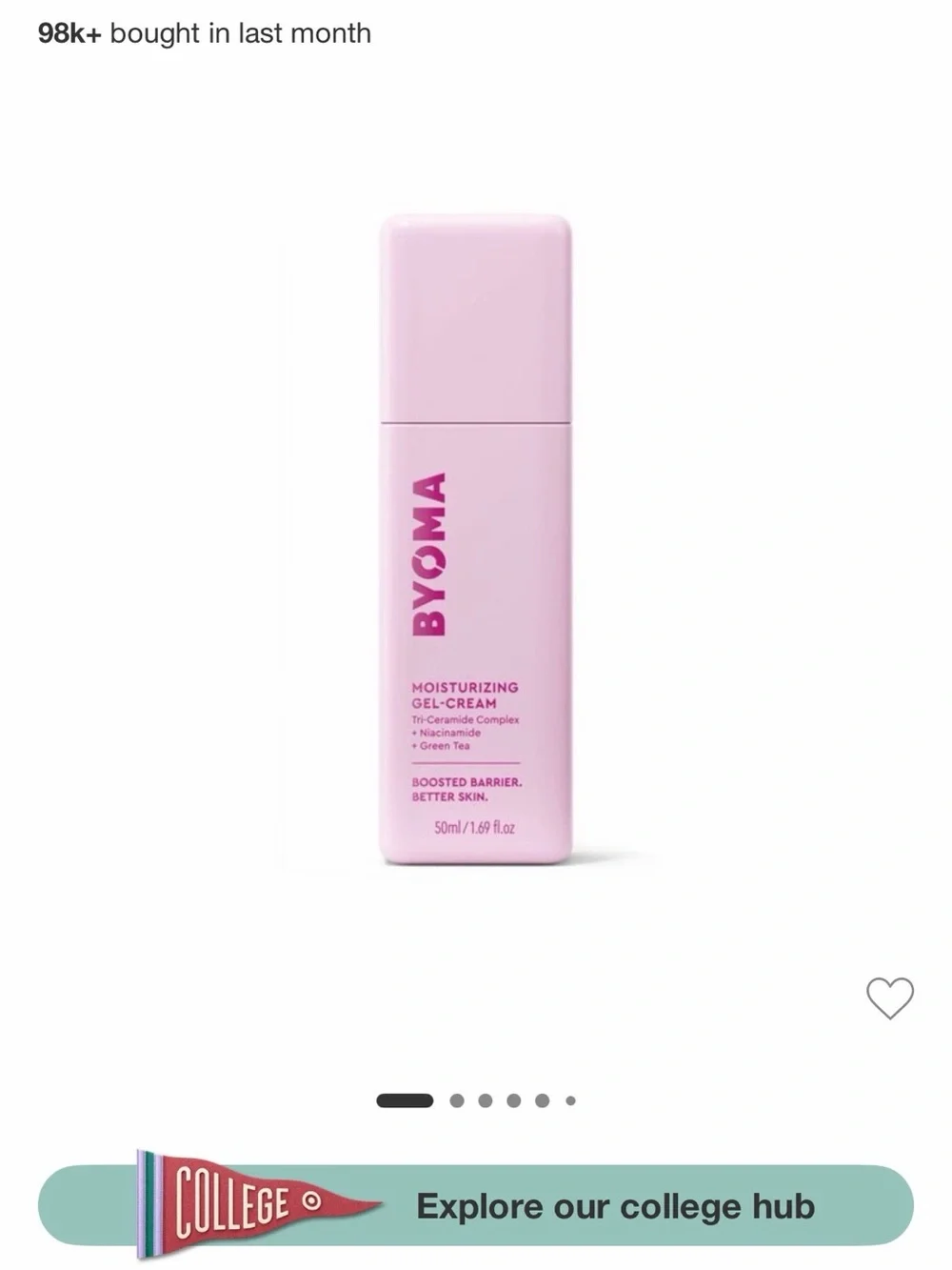 Bundle of 5! BYOMA Creamy Jelly Cleanser & Moisturizing Gel-Cream Skincare set